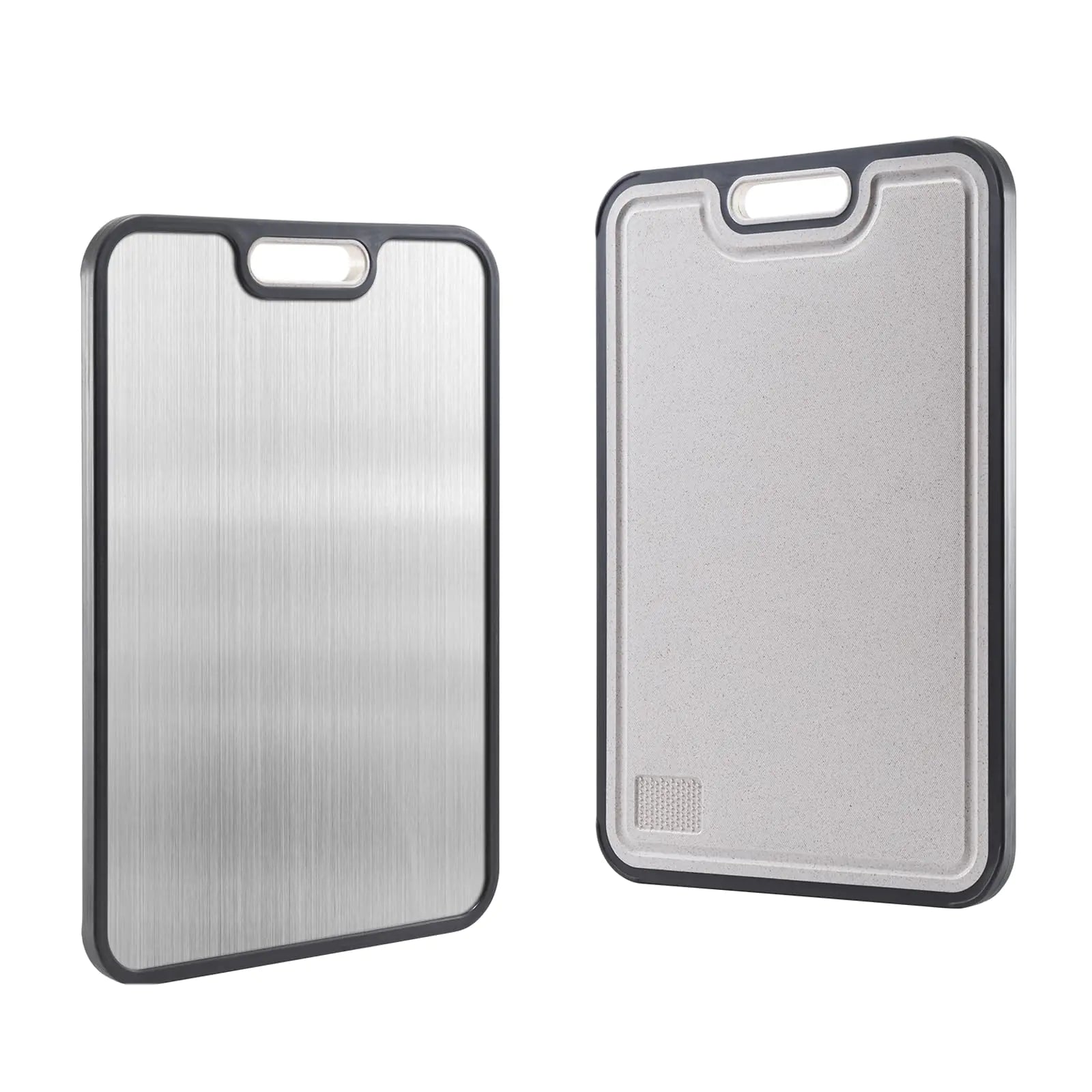 Cutting Board Stainless Steel Cutting Board 15×10 Inch Double Sided Cutting Board